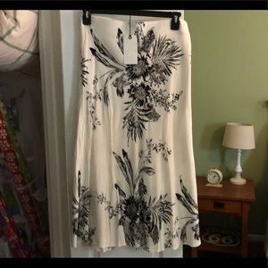 Leith Bias Cut Midi Skirt